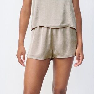 American Vintage satin sleep shorts